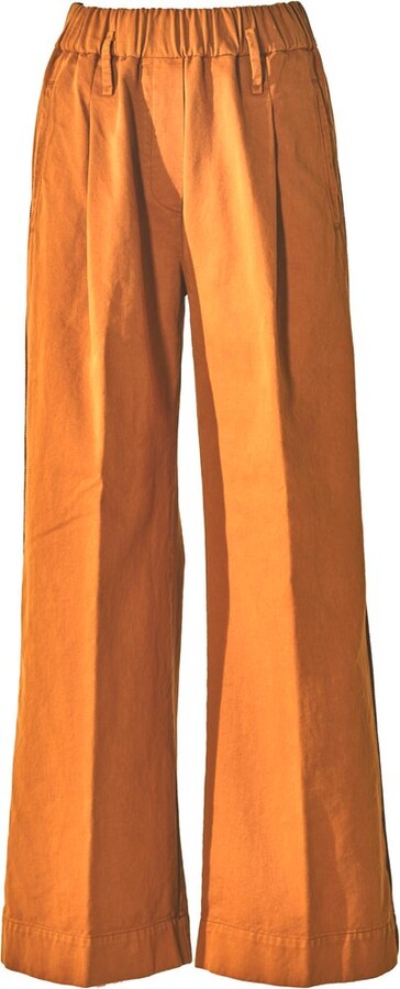 Forte Forte Synthetic Trousers Orange Slacks and Chinos Straight-leg trousers Womens Clothing Trousers Save 34% 