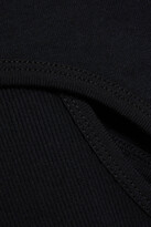 Thumbnail for your product : Helmut Lang Cutout ribbed cotton-jersey turtleneck mini dress