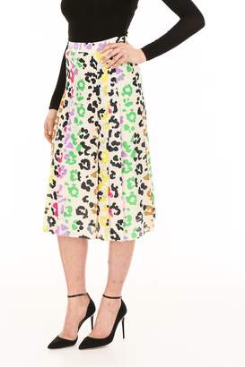 Essentiel Multicolor Leopard Print Skirt