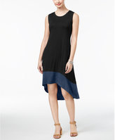 Thumbnail for your product : Style&Co. Style & Co Style & Co Petite Colorblocked High-Low Dress, Created for Macy's