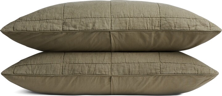 Parachute Linen Box Quilted Sham Set