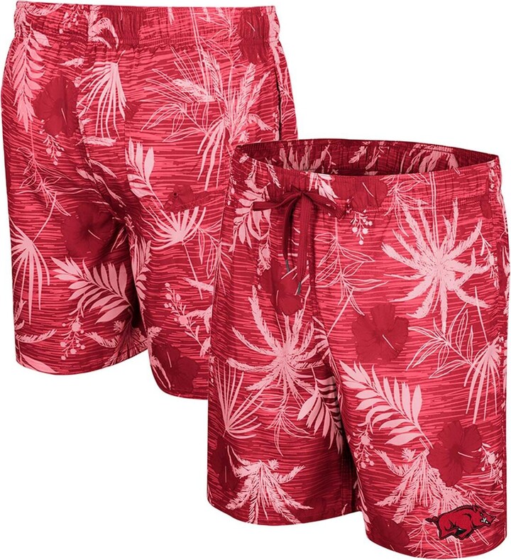 Colosseum Men's Cardinal Arkansas Razorbacks What Else is New Swim Shorts