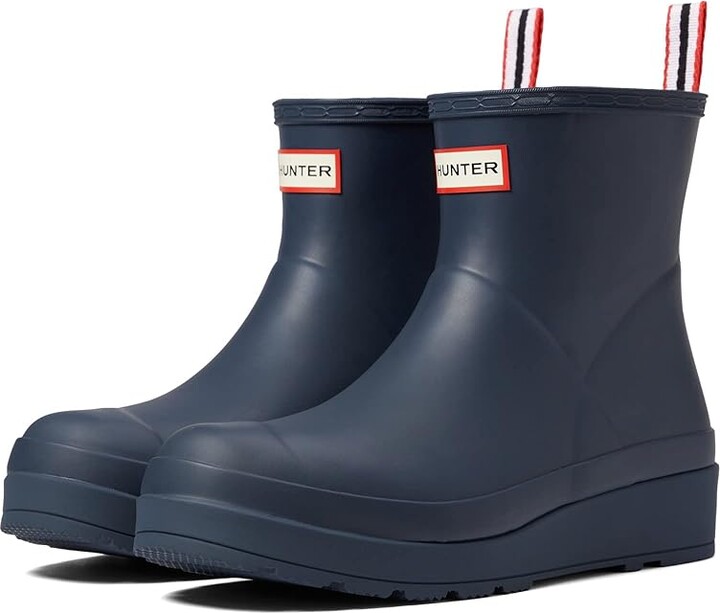 Hunter Play Short Women's Rain Boots Valtameri Blue : 5 M, Rubber