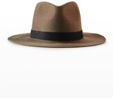 Thumbnail for your product : Janessa Leone Luca Core Packable Wool Fedora Hat