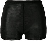 Balmain - knit hot pants - women - Polyester/Acétate - 36