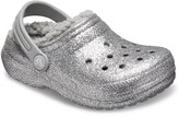 Thumbnail for your product : Crocs Classic Glitter Lined Childrens Slippers - Silver
