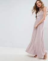 Thumbnail for your product : ASOS Design Bridesmaid Drape Twist Back Maxi Dress