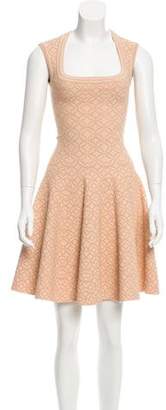 Alaia Textured Fit and Flare Dress