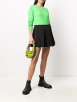 Thumbnail for your product : Courreges pleated A-line skirt
