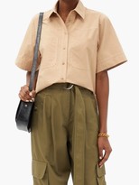 Thumbnail for your product : Lee Mathews May Patch-pocket Cotton-poplin Shirt - Beige
