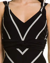 Thumbnail for your product : Le Château Stripe Jersey V-Neck Maxi Dress