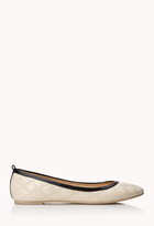 Thumbnail for your product : Forever 21 Iconic Faux Leather Ballet Flats