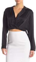 Thumbnail for your product : KENDALL + KYLIE Kendall & Kylie High\u002FLow Silk Top
