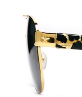Thumbnail for your product : SHERIFF & CHERRY Sheriff & Cherry Square Sunglasses with Print Detail