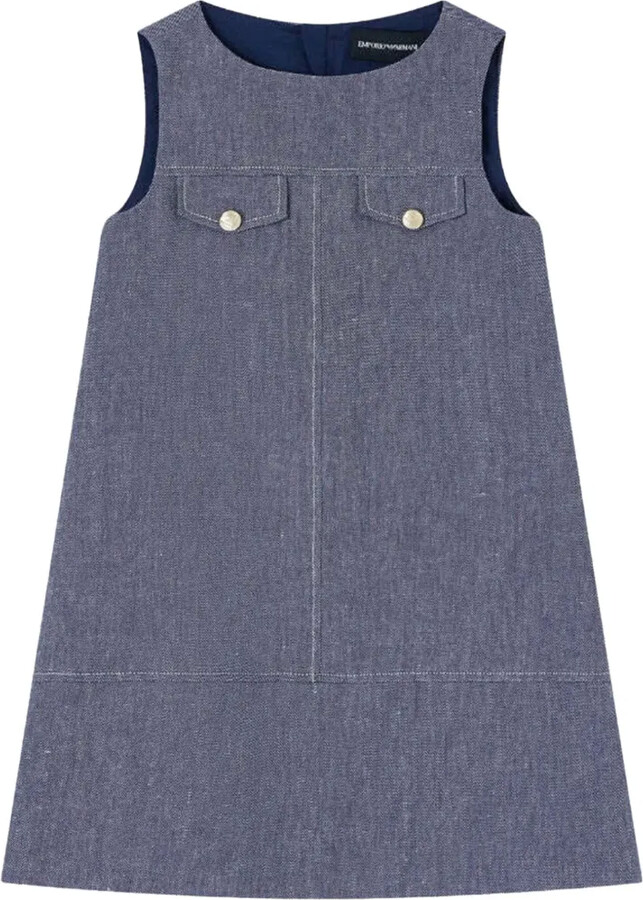 Emporio Armani Kids chest-pocket A-line dress