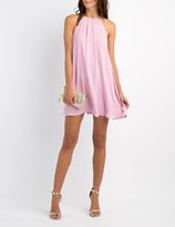 Thumbnail for your product : Charlotte Russe Bib Neck Shift Dress