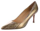 Thumbnail for your product : Manolo Blahnik Python BB Pumps