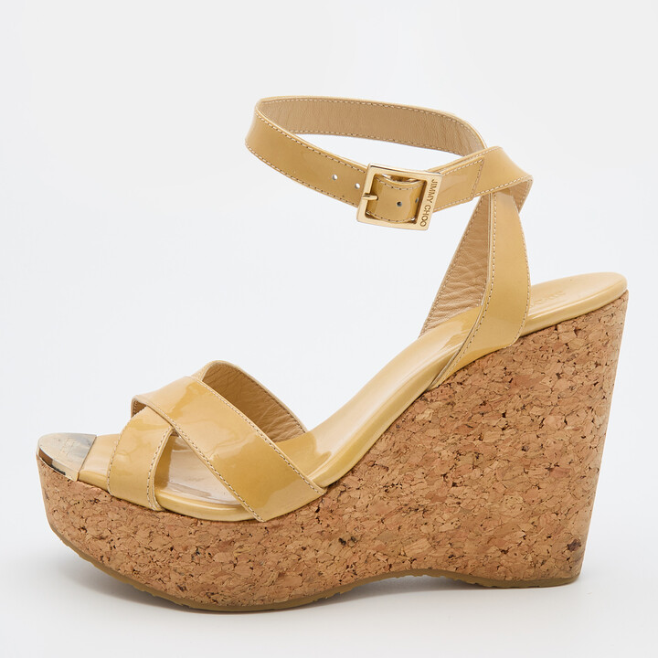 Jimmy Choo Cork Platform Women's Sandals | ShopStyle