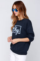 Thumbnail for your product : Obey Club Script Navy Blue Sweatshirt