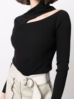 Thumbnail for your product : Eudon Choi Cut Out-Detail Knitted Top