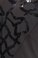 Thumbnail for your product : Jessica Simpson Embellished Mesh Yoke Gown