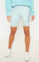 Thumbnail for your product : PrettyLittleThing Sage Green Printed Cycle Short