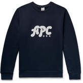 Thumbnail for your product : A.P.C. Gabe Logo-Print Loopback Cotton-Jersey Sweatshirt