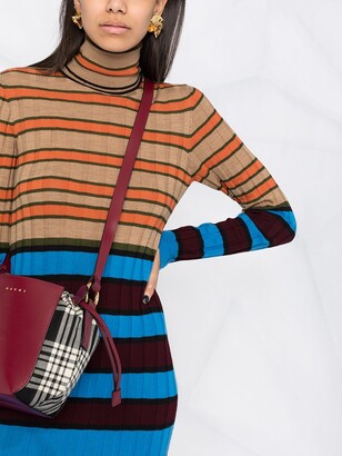 Marni Striped Rollneck Knitted Dress