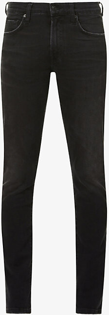 Citizens of Humanity Mens Dark Storm London Slim-Fit Tapered Stretch-Denim Jeans 40