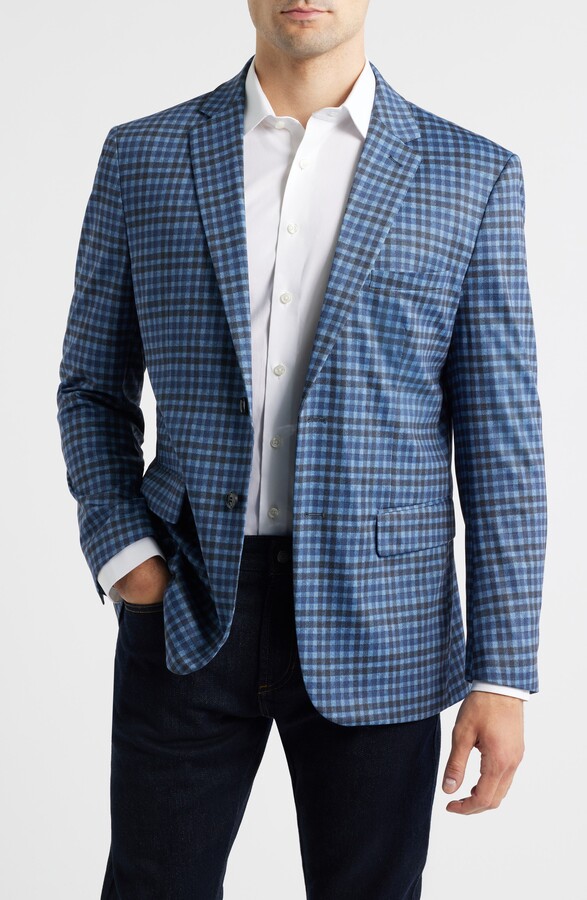 Daniel Hechter Blue Check Knit Sport Coat