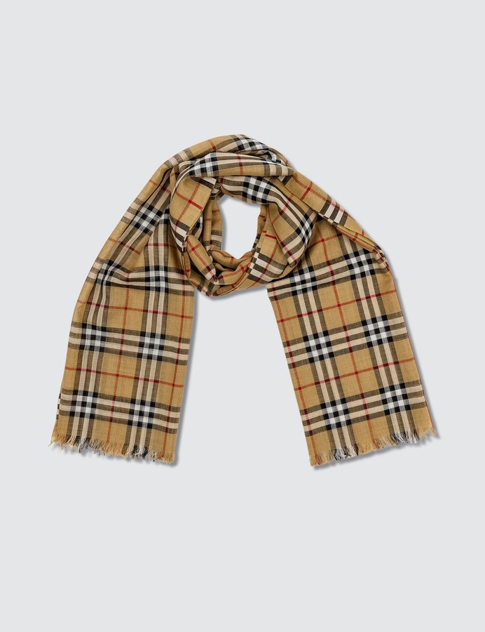 Burberry Mens Silk Scarf | Shop the world's largest collection of fashion |  ShopStyle
