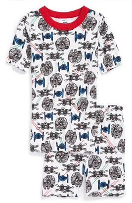 Hanna Andersson 'Star Wars' Organic Cotton Two-Piece Fitted Pajamas (Toddler Boys, Little Boys & Big Boys)