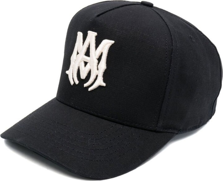 Amiri Black M.A. Cotton Baseball Cap - ShopStyle Hats