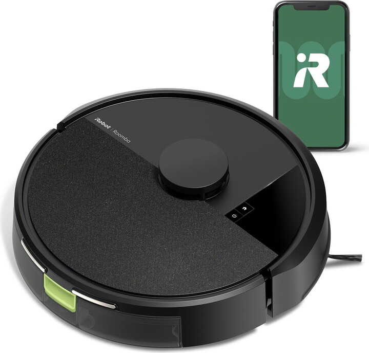 iROBOT Roomba 105 Vac Robot Vacuum and Self-Charging Dock with Intense Power Lifting Suction, LiDAR Navigation, for Carpet and Hard Floors, Cleans in Neat Rows, Model # Q312020