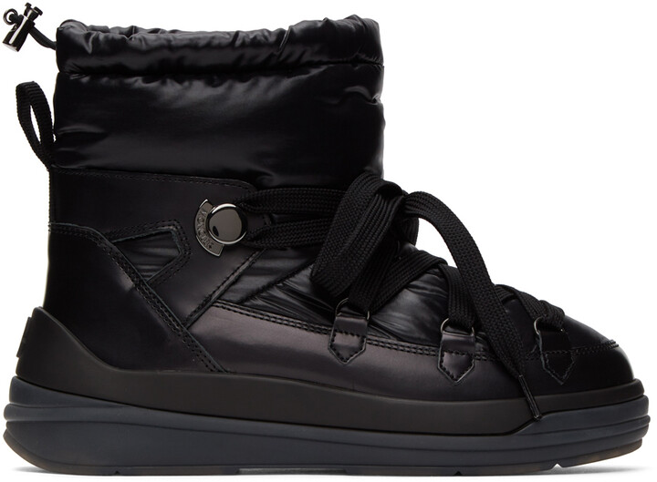 Moncler black down insolux ankle boots Outlet