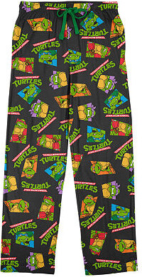 Bioworld Teenage Mutant Ninja Turtles Mens Fleece 1 Pair Pajama Pants