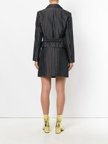 Thumbnail for your product : Kenzo Pre-Owned Striped Belted Skirt Suit
