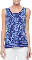 Thumbnail for your product : Misook Isadora Print-Front Tank, Petite