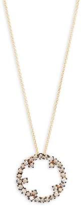 Suzanne Kalan Women's Champagne Diamond and 14K Yellow Gold Starburst Pendant Necklace