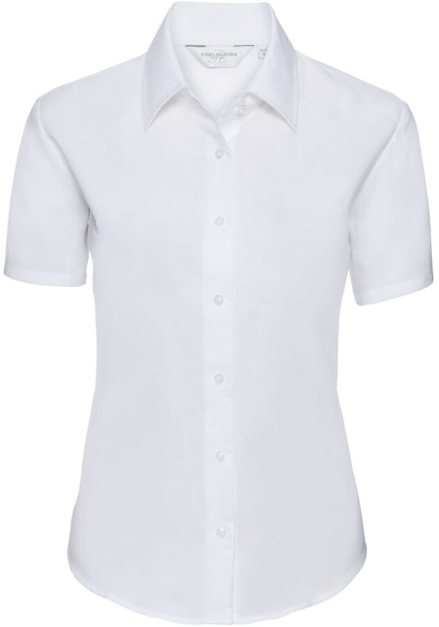 Russell Collection Short Sleeve Easycare Oxford Shirt