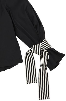 UNLABEL Cotton Poplin Shirt W/ Striped Ties