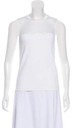 Valentino Lace-Trimmed Sleeveless Top w/ Tags