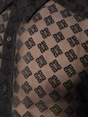 Givenchy Devore transparent shirt