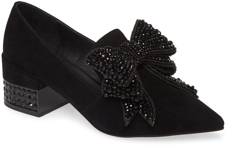 jeffrey campbell embellished bow loafer