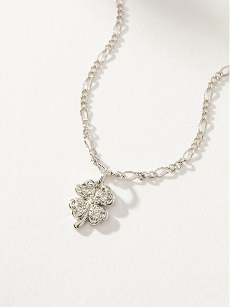 Uncommon James UncommonJamesFourLeafCloverPendantNecklaceSilver