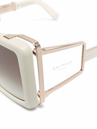 Balmain Eyewear Square-Frame Sunglasses