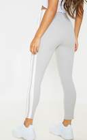Thumbnail for your product : PrettyLittleThing Stone High Waisted Track Leggings