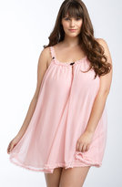 Thumbnail for your product : Betsey Johnson Mesh Chemise (Plus)