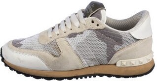 Valentino Rockstud Accents Printed Sneakers