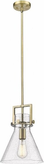 Innovations Lighting InnovationsLightingNewtonCone1-LightPendantinBrushedBrass